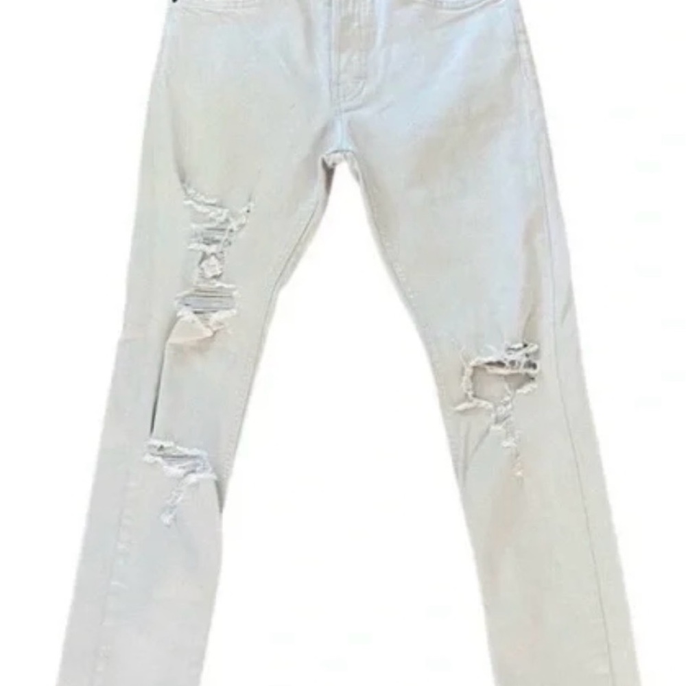 Distressed Light Wash Jeans